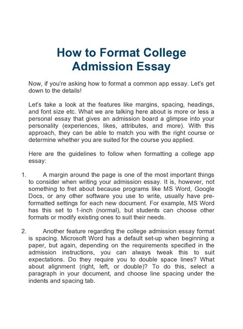 Tips for Writing a Winning College Application Essay